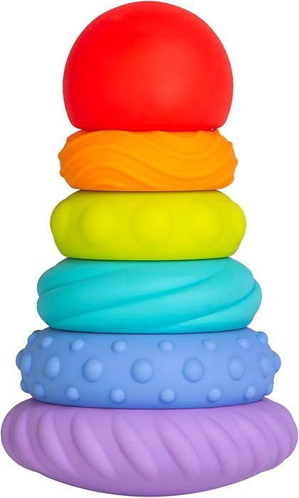 Ubbi Baby Teether Totter, Multi-Textured Food-Grade Silicone Teething Toy, 6 Piece Set, Early Dev... | Amazon (US)