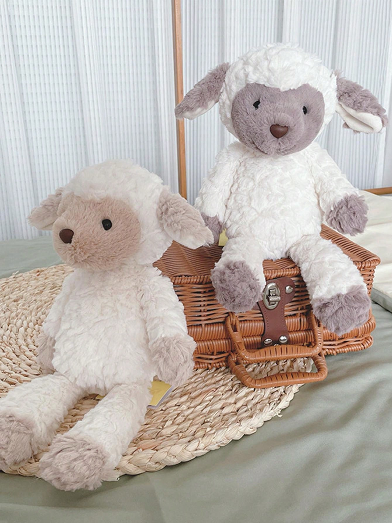 TrendsMolutian 13.77in Lamb Plush Toys Cuddly Fluffy Sheep Toy Plushies Nursery Soft Toy Lamb Soo... | SHEIN