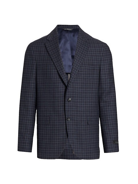 COLLECTION Micro Plaid Sportcoat | Saks Fifth Avenue