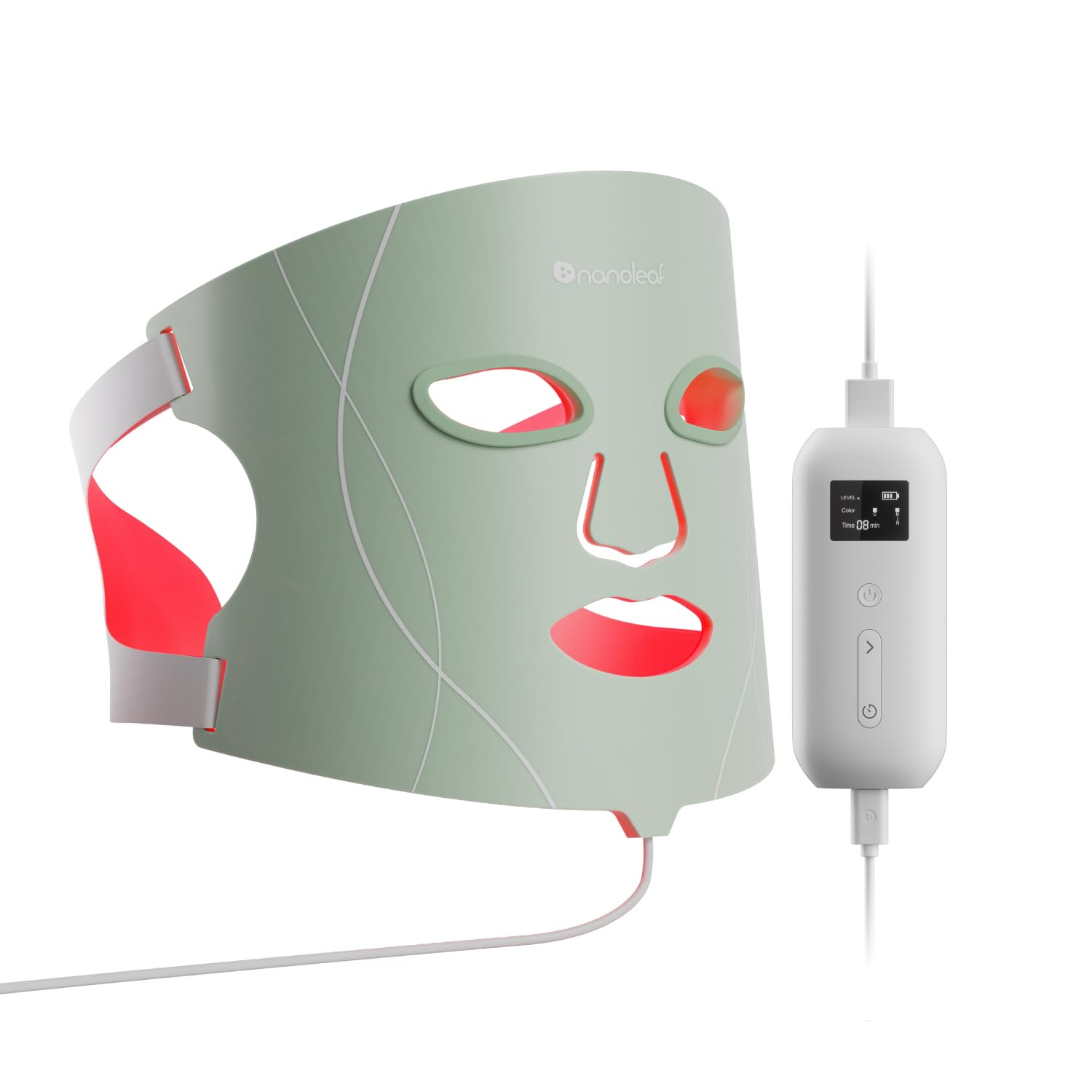 Nanoleaf FDA-Cleared LED Light Therapy Face Mask – Treats Acne, Rosacea, Hyperpigmentation & Fa... | Amazon (US)