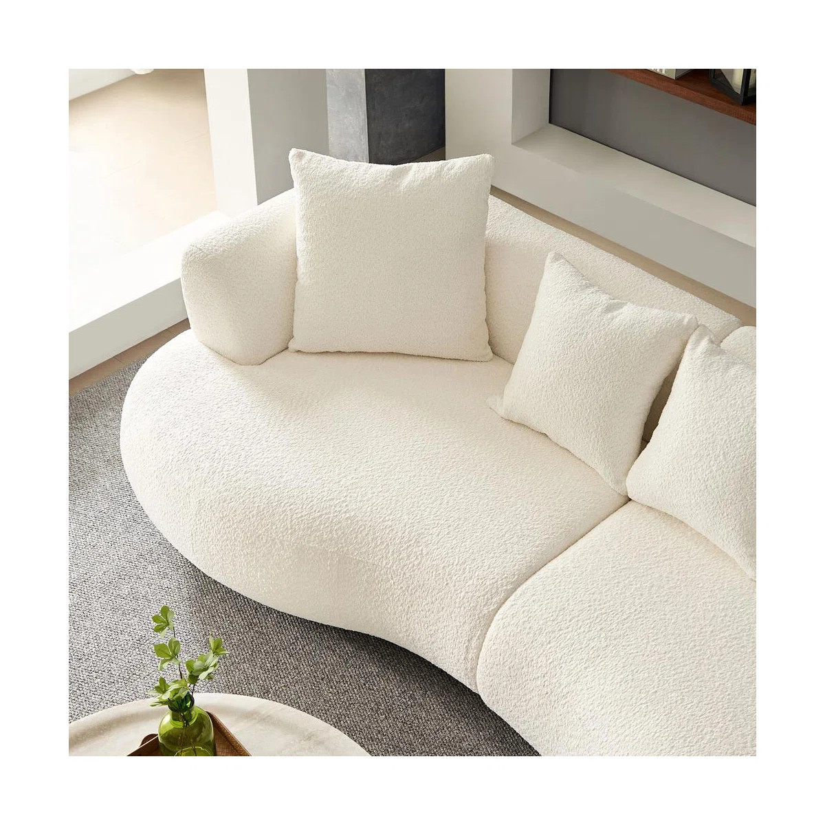 102.36 inch Mid Century Modern Sectional Curved Sofa CouchByOrren Ellis4.6Rated 4.6 out of 5 star... | Wayfair North America