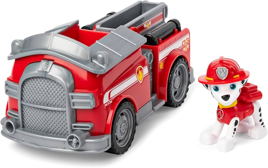Paw Patrol, Marshall’s Fire Engine Vehicle with Collectible Figure, for Kids Aged 3 and Up | Amazon (US)