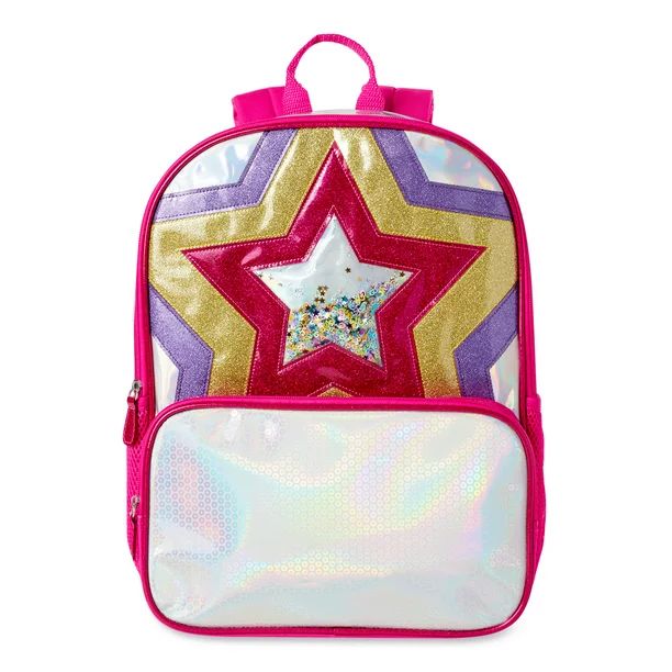 Wonder Nation Metallic Star Backpack | Walmart (US)