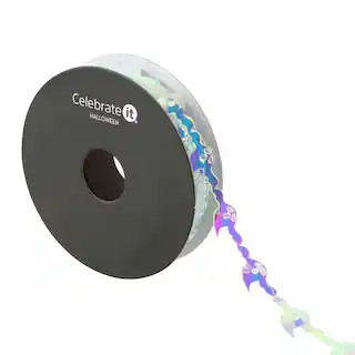 5/8" x 4yd. White Iridescent Ghost Ribbon by Celebrate It® Halloween | Michaels | Michaels Stores
