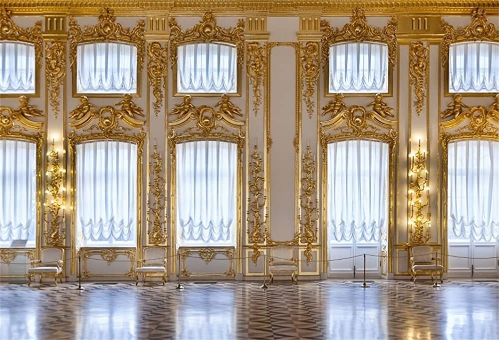 AOFOTO 10x7ft Luxurious Palace Backdrop for Photography Retro European Aristocratic Castle Noble ... | Amazon (US)