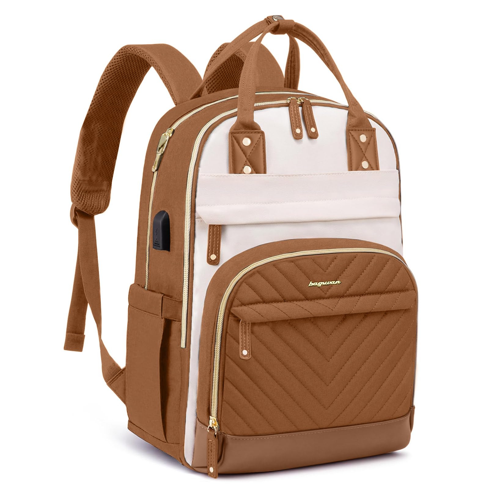 Laptop Backpack for Women Work Bookbag: 15.6 Inch College Backpacks with USB Charger School Book ... | Amazon (US)