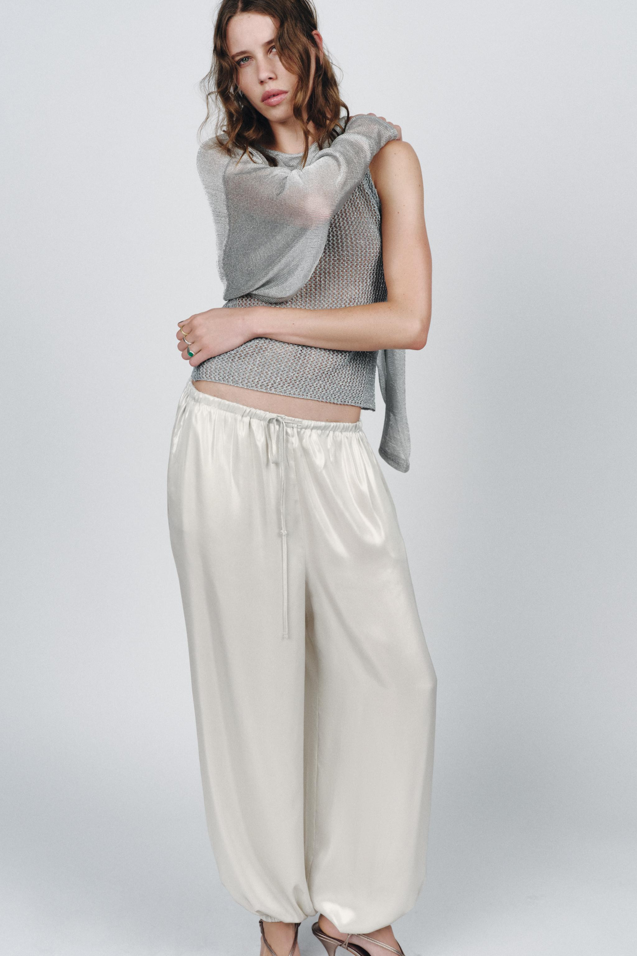 FOIL SAROUEL TROUSERS | Zara UK
