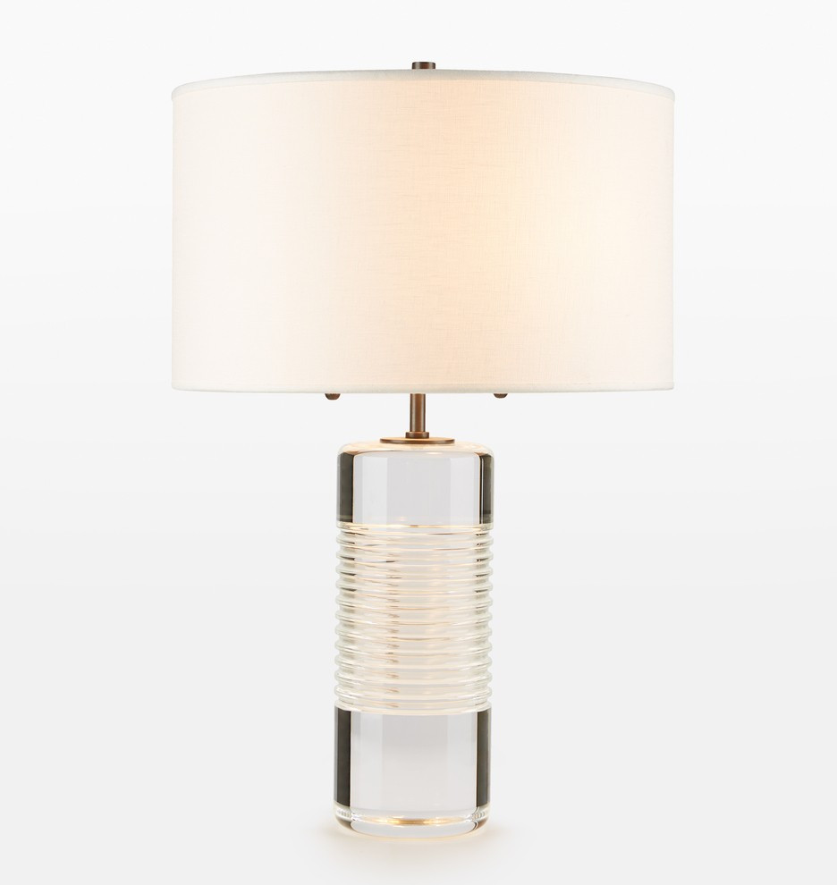Tall Cut Crystal Table Lamp | Rejuvenation