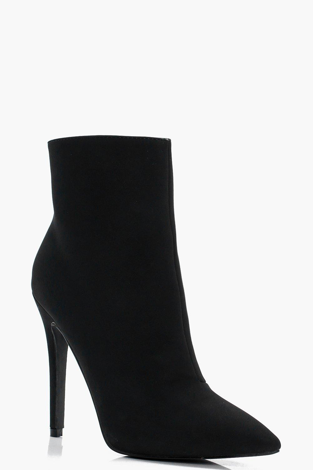 Caroline Pointed Heeled Stiletto Sock Boots | Boohoo.com (US & CA)