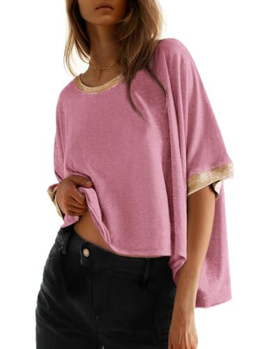Dokotoo Women's T-Shirts Summer Tops for Women 2026 Oversized Dressy Casual | Amazon (US)