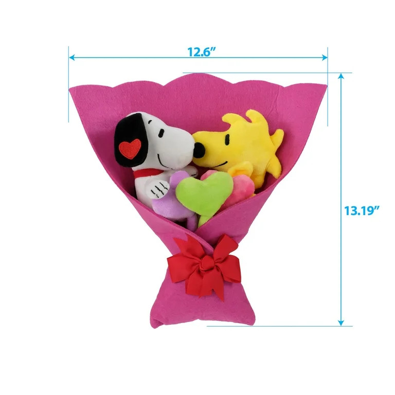 15" Snoopy and Woodstock Valentines Plush Bouquet | Walmart (US)