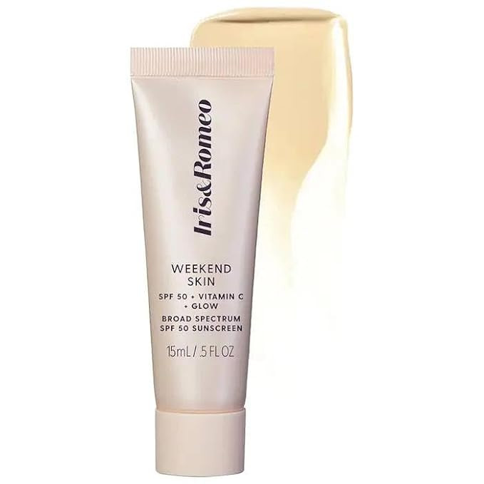 Iris&Romeo Mini Weekend Skin SPF 50 Instant Glow Tinted Mineral Sunscreen with Vitamin C - sheer ... | Amazon (US)
