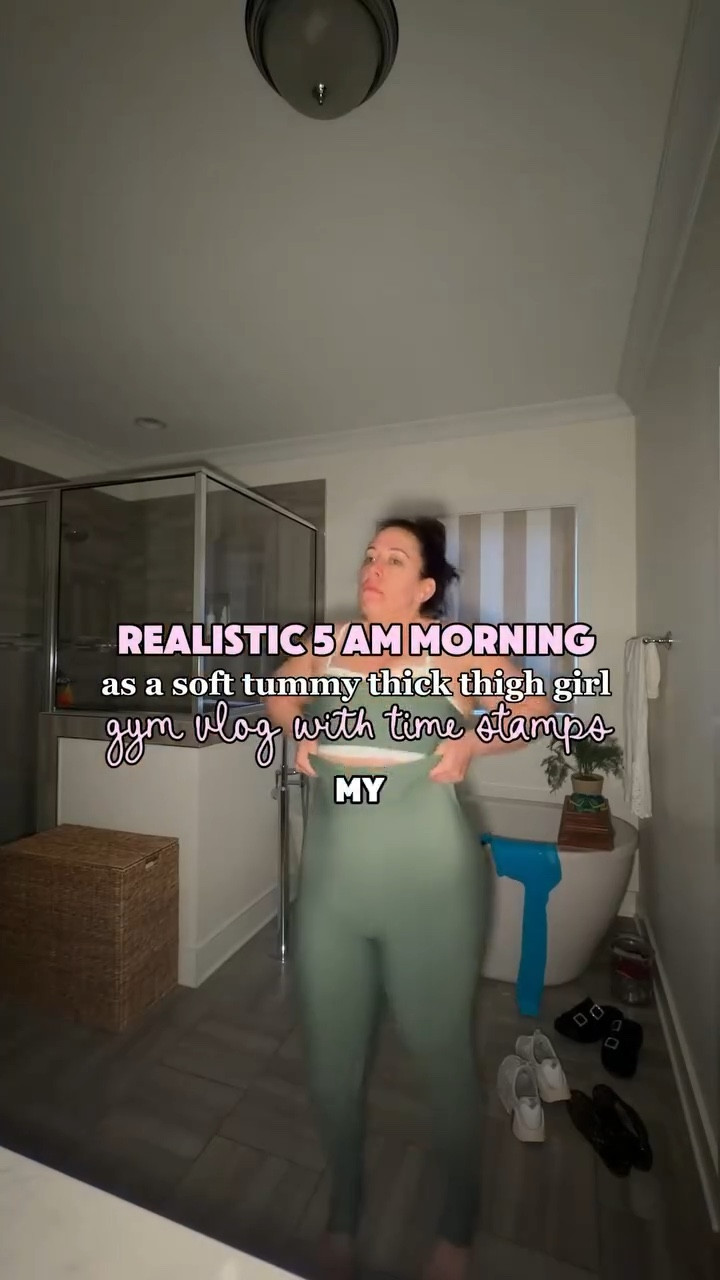 realistic 5 AM morning as a soft tummy thick thigh girl strength training! I have been a morning workout girlie since my kiddos were tiny! Sharing as a reminder all bodies are allowed to take up space at the gym 👏🏻 

@abercrombie @drinklmnt @hydrojug @grunsdaily @humehealth @oikos

#LTKdayinmylife #LTKfitnessgoals #LTKvlog