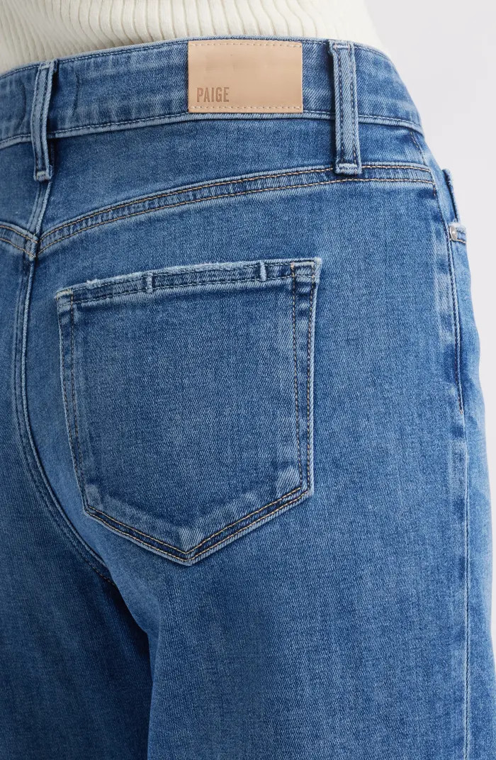 Anessa High Waist Raw Hem Wide Leg Jeans | Nordstrom