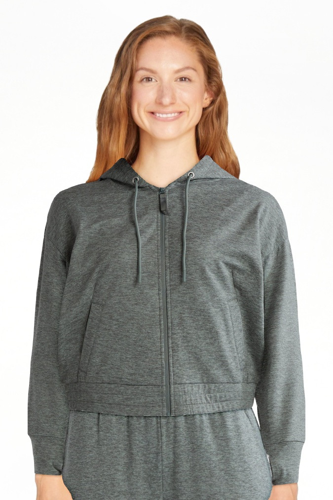 Athletic Works Women's ButterCore Zip Front Hoodie with Long Sleeves, Sizes XS-XXXL - Walmart.com | Walmart (US)