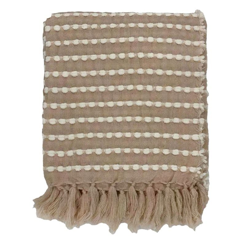 Tracey Boyd Rose Chenille Striped Woven Throw Blanket, 50x60








	
		
		
			
				5
			
			
		... | At Home
