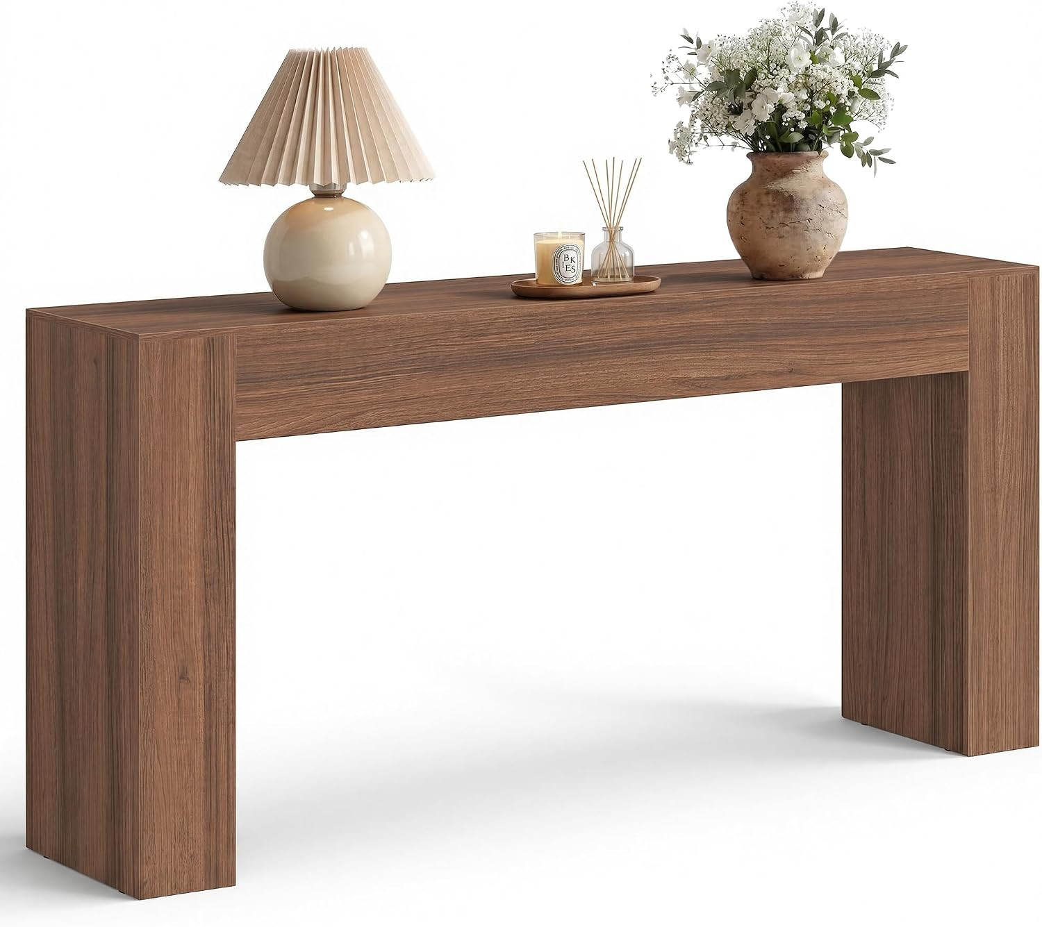 VASAGLE 63 Inches Entryway Table, Thick Tabletop Console Table, Farmhouse | Amazon (US)