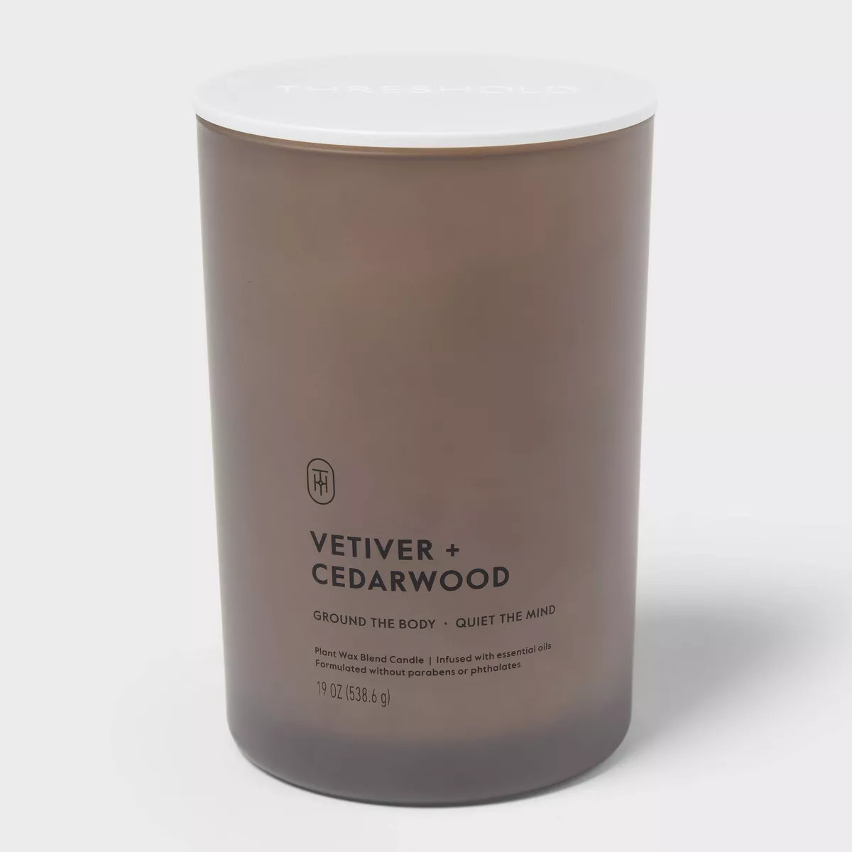 2 Wick Glass Vetiver and Cedarwood Jar Candle 19oz - Threshold™ | Target