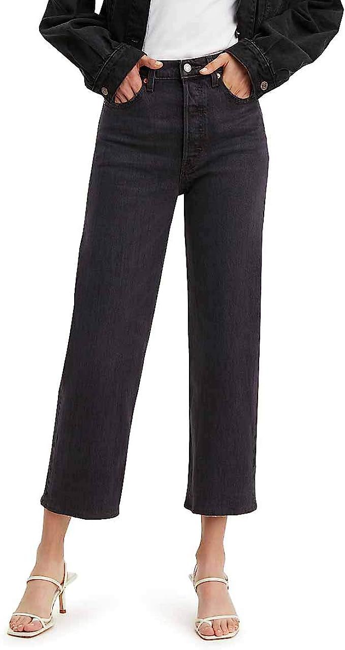 Levi's Women's Premium Ribcage Straight Ankle Jeans | Amazon (US)