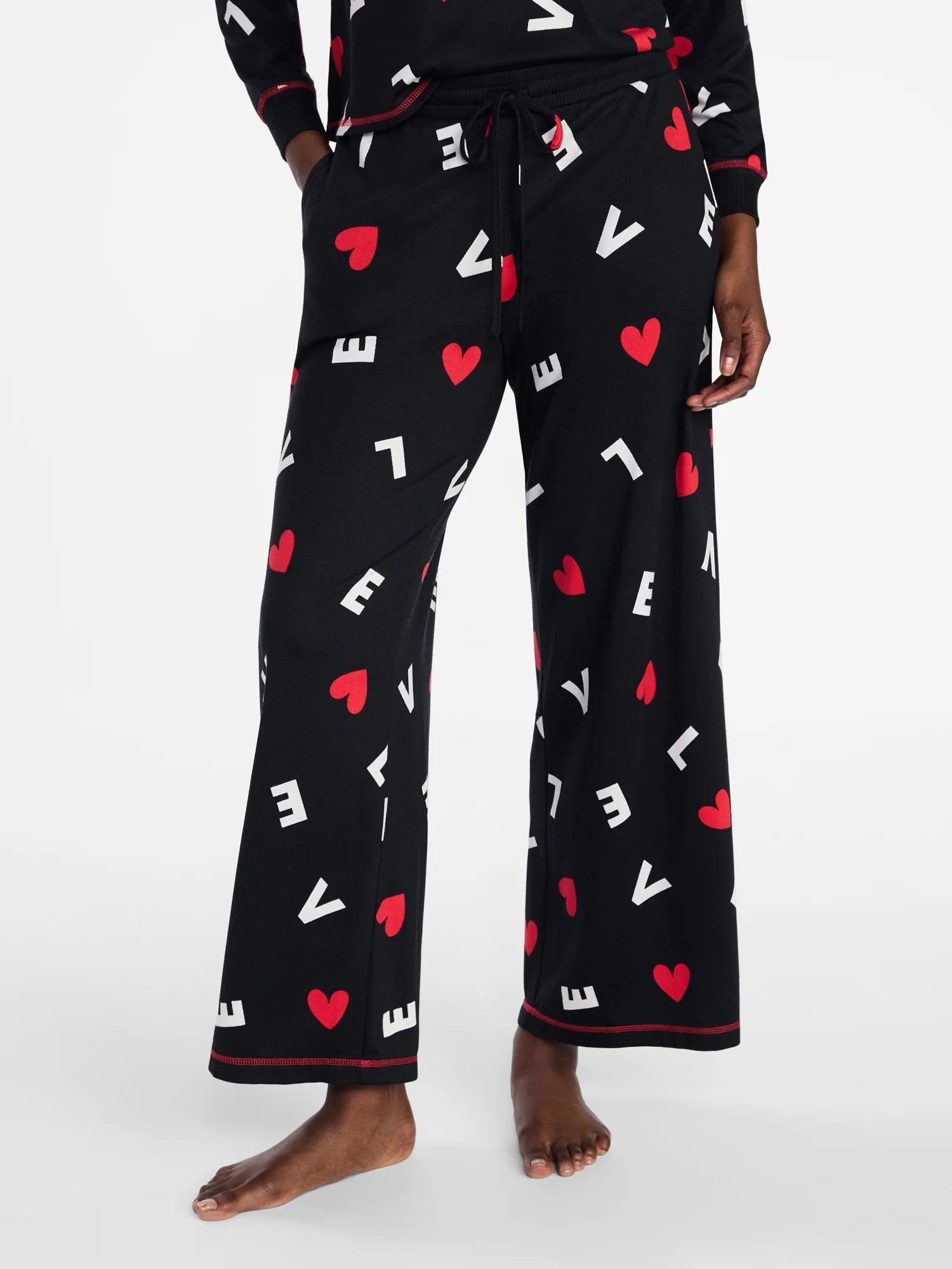 Joyspun Women's Cozy Lounge Collection Hacci Knit Sleep Pants, 29.5'' Inseam, Sizes XS-3X | Walmart (US)