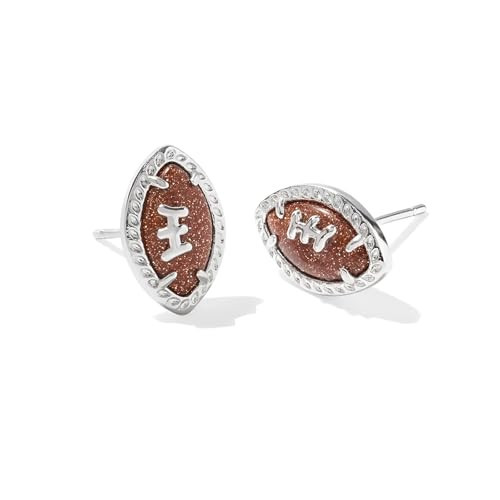 GREICHFAN Football Stud Earrings for Women Silver Rugby Earrings Sports Game Team Earrings Sports Fan Jewelry | Amazon (US)