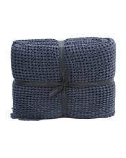 Made In Portugal Waffle Knit End Of Bed Blanket | Marshalls