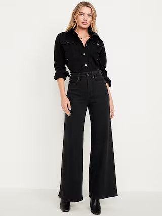Extra High-Waisted Super Wide-Leg Jeans | Old Navy (US)