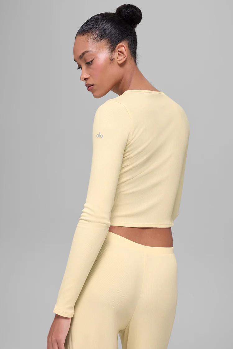 Dreamlight Long Sleeve Top - Candlelight Yellow | Alo Yoga (US)