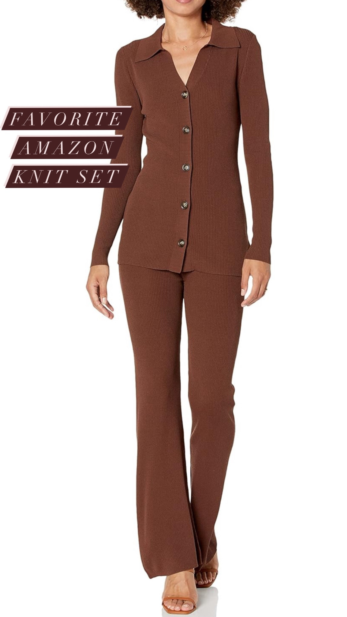 Love this chic Amazon knit set! 

Holiday party, Christmas party, holidays, holiday outfit, Christmas outfit, New Year’s Eve, holiday dress, Christmas dress, boots, holiday decor, Christmas decor, festive, sweater, sweater dress, Christmas party outfit, holiday party outfit, gift guide, Amazon, target, sale, blazer, Black Friday, cyber Monday, coat, jacket, fur, faux fur, leather, faux leather, Nordstrom, REVOLVE, Saks, Neiman Marcus, Tuckernuck, trend, trending, brown, neutral, fur, feathers, sequin, sparkly, shimmer, festive, tweed, blazer, formalwear, black tie, wedding guest dress, party dress, black dress, style tip, metallic, heels, chocolate brown, teddy, shearling, jeans, gifts for her, bow, holiday looks, plaid, athletic apparel, loungewear, athleisure, jeans, denim, mens gift guide, stocking stuffers