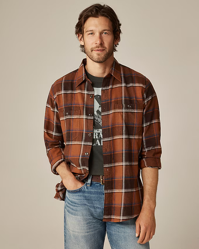 Cotton-hemp blend twill workshirt | J. Crew US