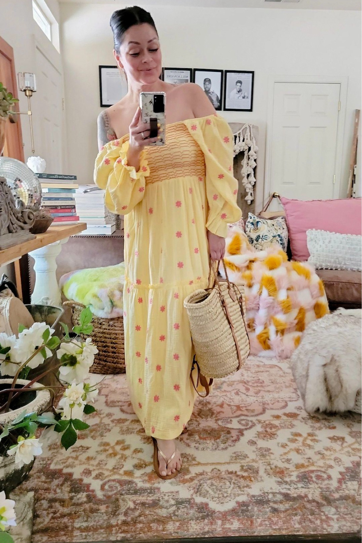 Wearing a size medium 
Size 6
Comfortable summer outfit
Summer dress
Off the shoulder dress 
Lip liner

#LTKStyleTip #LTKItBag #LTKWedding