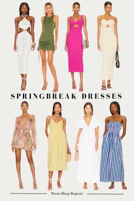 Summery dresses for your Springbreak trip!

