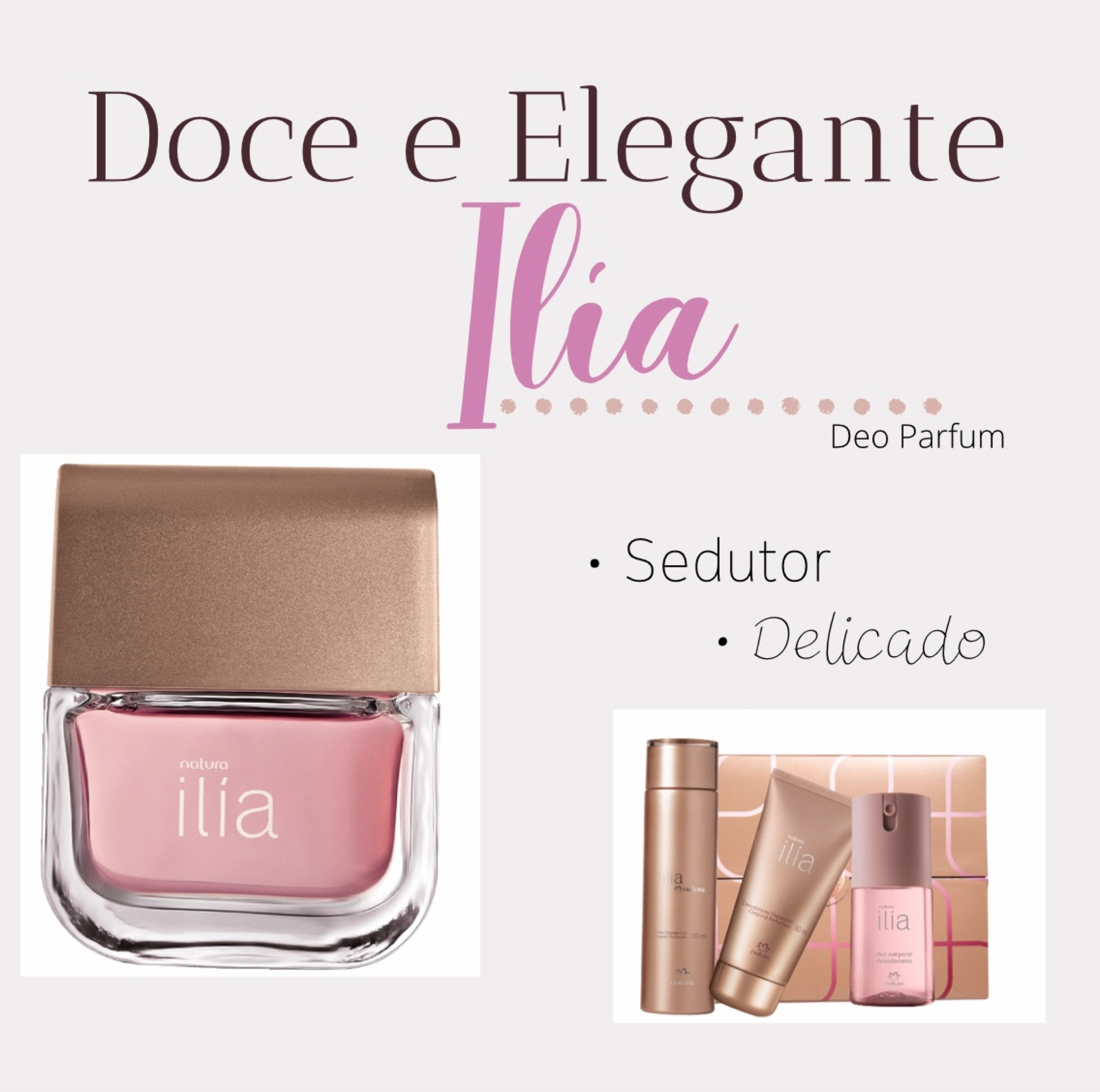 ILÍA Deo Parfum

Arranjo floral, toque doce da baunilha , suavemente frutado aprofunda no olfativo das mulheres que buscam perfume marcante e afinado! 

Combinações adocicadas em medida suave e delicada, ideal para acompanhar em qualquer ocasião, seja dia ou noite, sua leveza tolera o uso durante o dia, sua  fixação permite uma boa movimentação noturna se mantendo cheirosa! 

Ilia está ativo com uma linda linha completa com produtos para melhor se encaixar no seu momento.

#LTKbeauty #LTKbrasil #LTKfamily