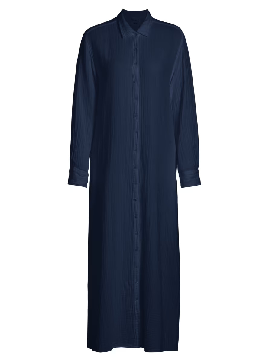 Boden Cotton Gauze Shirtdress | Saks Fifth Avenue
