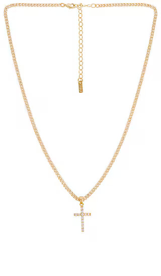 Korsa Cross Necklace in Gold | Revolve Clothing (Global)
