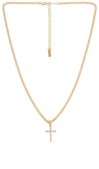 Korsa Cross Necklace in Gold | Revolve Clothing (Global)