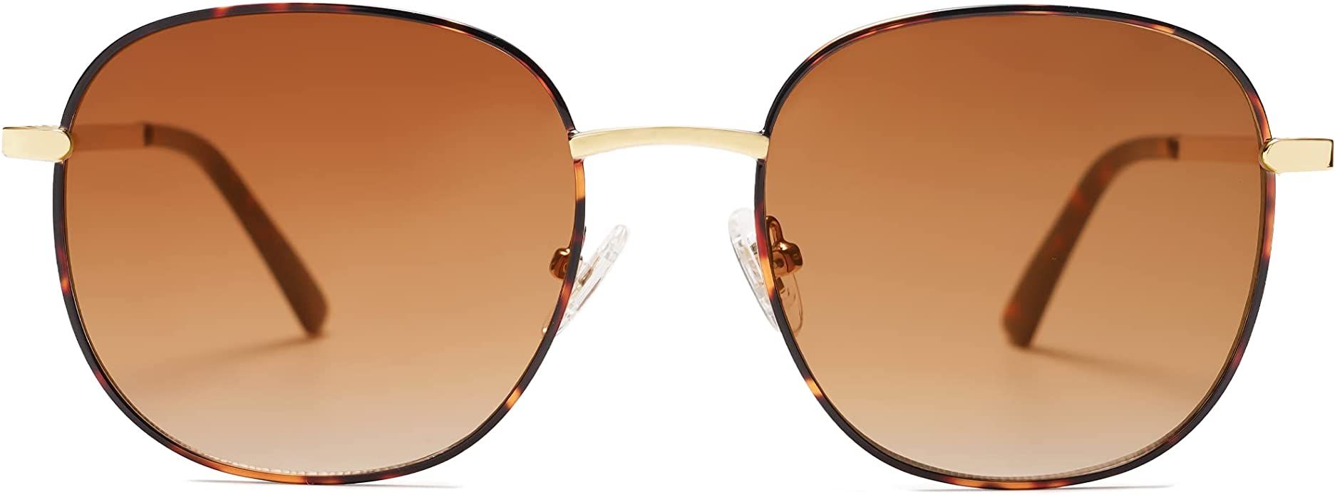 SOJOS Classic Square Sunglasses for Women Men with Spring Hinge Sunnies | Amazon (US)