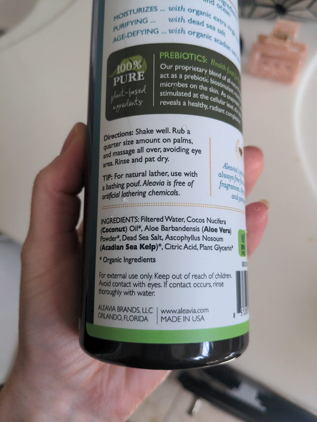 Aleavia Coastal Woodlands Mens Body Cleanse – Organic & All-Natural Prebiotic Body Wash for Men... | Amazon (US)