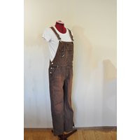 Orange Small Bib Overal Pants - Dyed Upcycled Bke Denim Cotton Overalls Adult Womens Size | 34 W X 3 | Etsy (US)