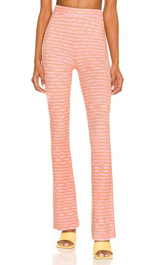 Mara Knit Pants in Pink Spacedye | Revolve Clothing (Global)