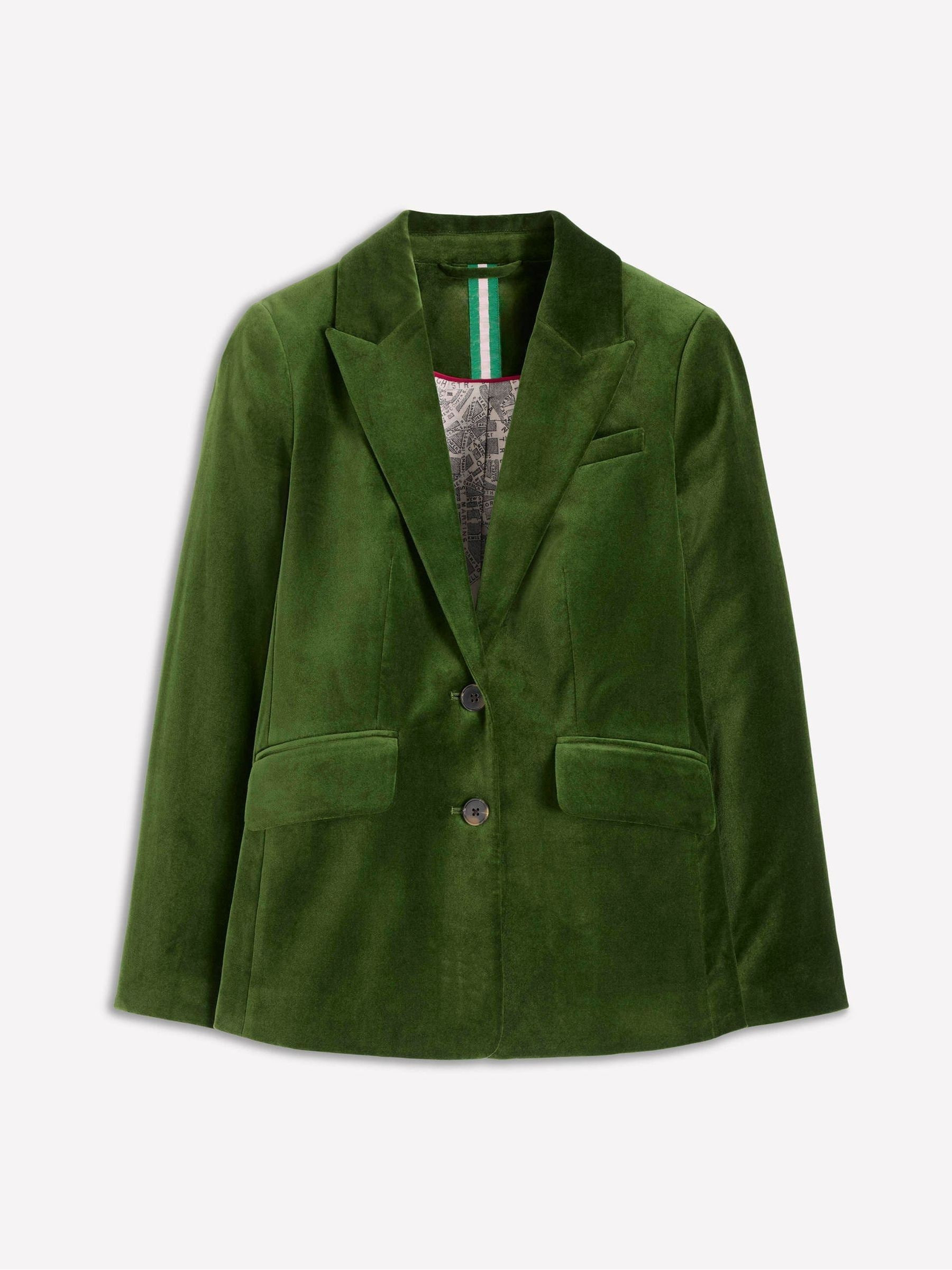 Boden Boden Green Stamford Velvet Blazer | Next US