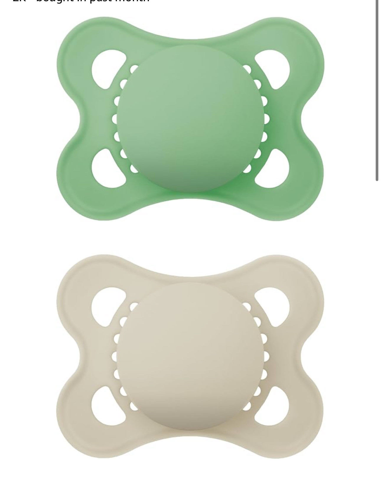 MAM Original Matte Baby Pacifier, Nipple Shape Helps Promote Healthy Oral Development, Sterilizer Case, 2 Pack, 0-6 Months, Unisex,2 Count (Pack of 1)

#LTKBaby