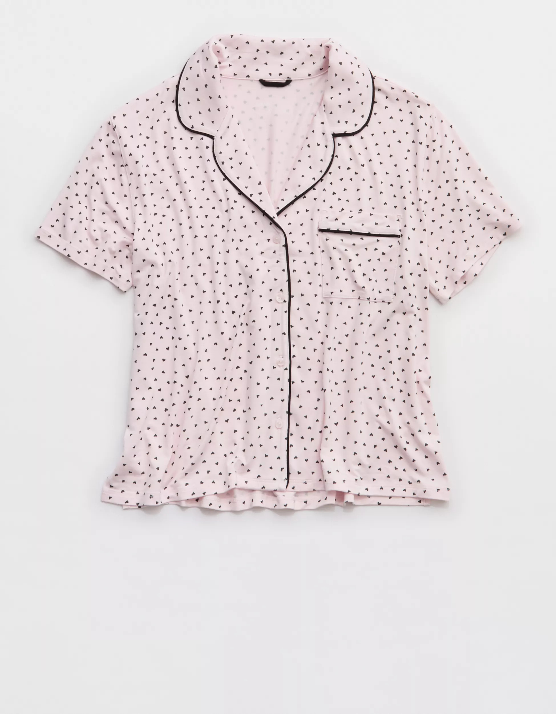 Aerie Real Soft® Short Sleeve Pajama Shirt | Aerie