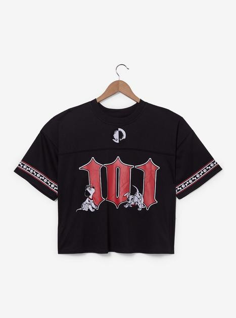 Disney 101 Dalmatians Cruella De Vil Women's Cropped Football Jersey - BoxLunch Exclusive | BoxLu... | BoxLunch