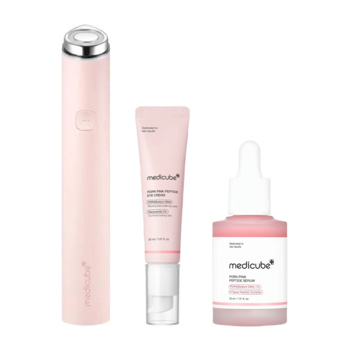 medicube - Booster Pro Mini Plus PDRN Pink Peptide Set - Pink | Stylevana