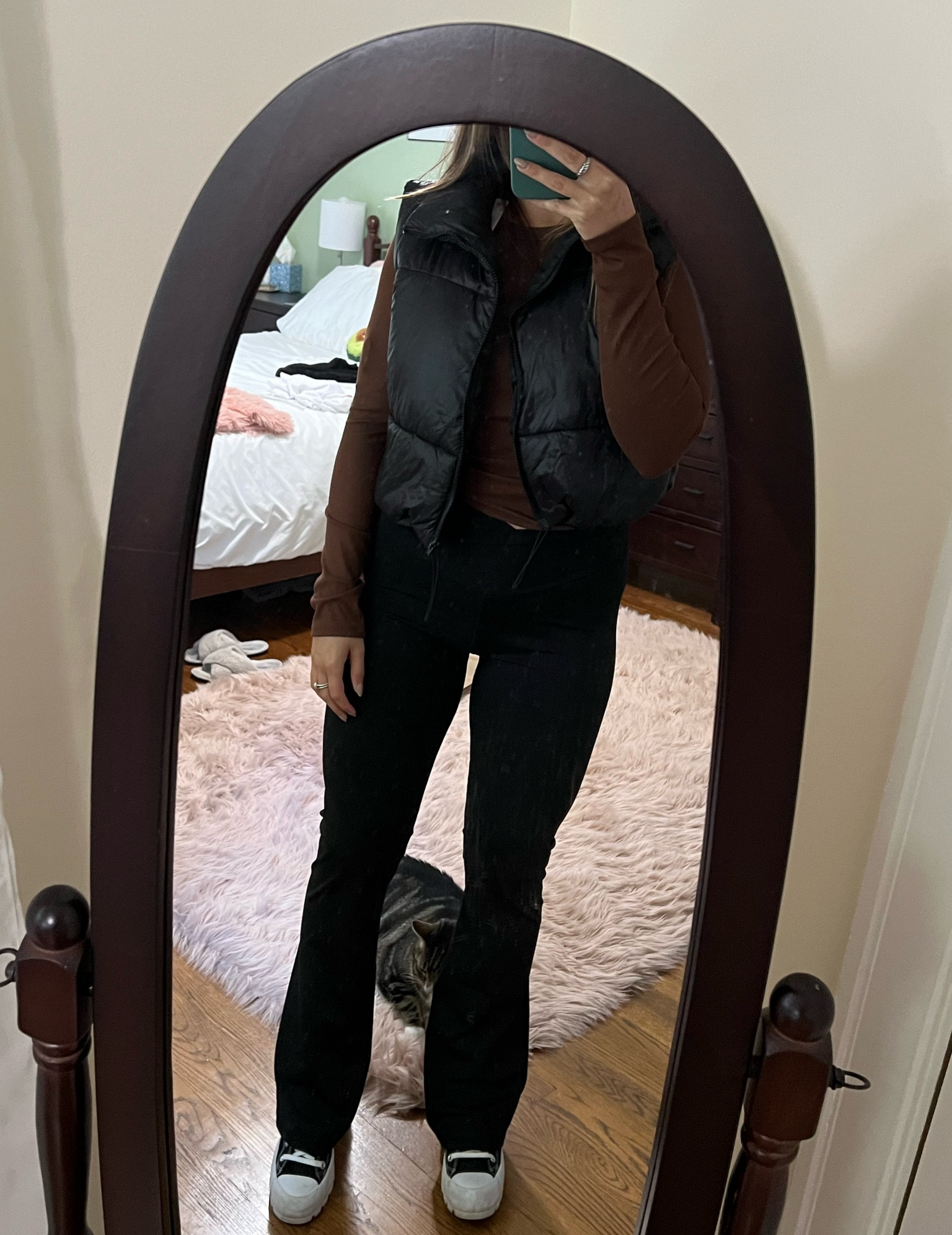 Medium in pants, long sleeve, and vest 