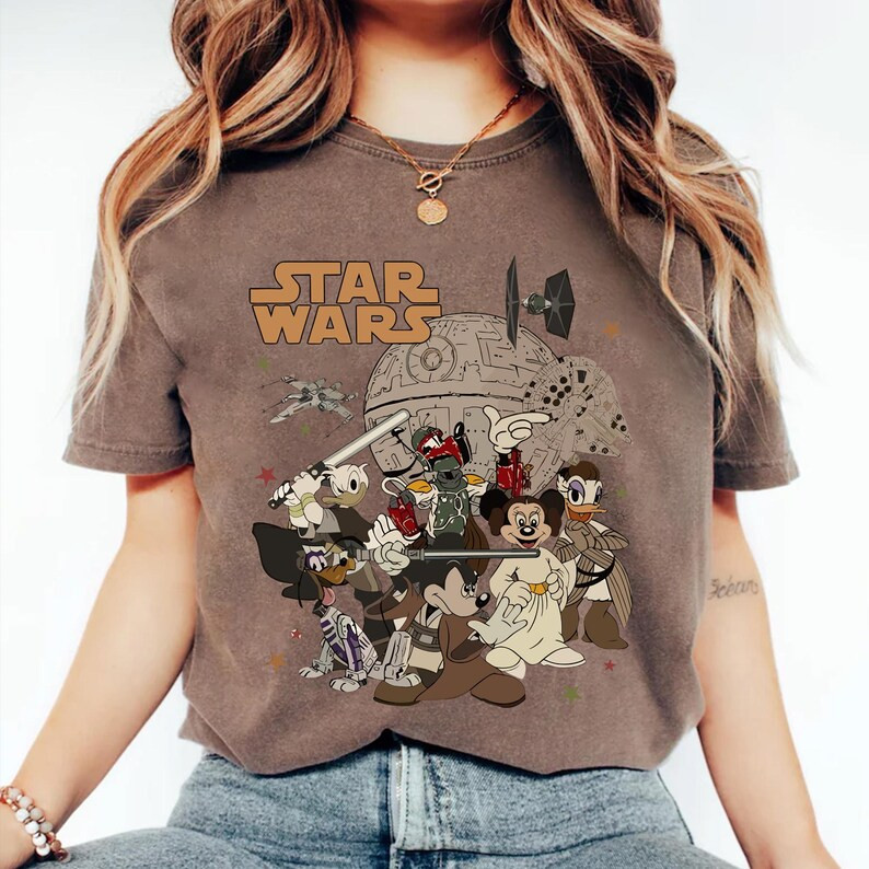 Retro Disney Star Wars Shirt, Vintage Star Wars Comfort Colors Shirt, Star Wars A New Hope Faded,... | Etsy (US)