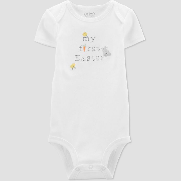 Carter's Just One You®️ Baby 'My First Easter' Bodysuit - White | Target