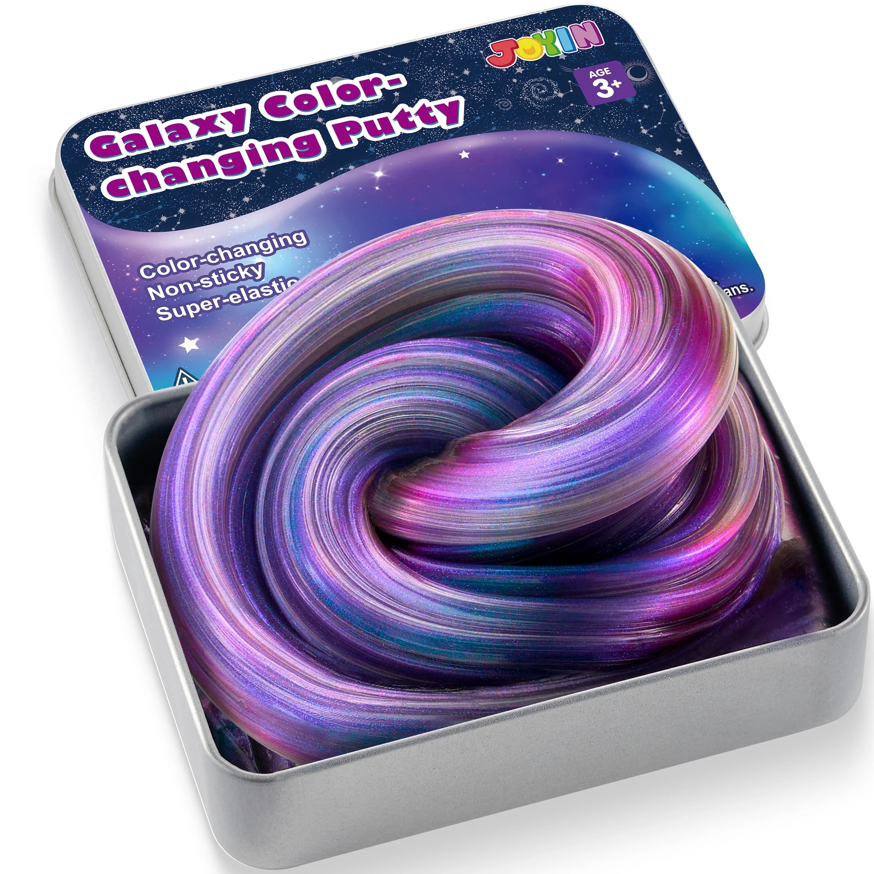 Joyfy 4.2oz Galaxy Color Changing Putty Non Sticky Water Slime for Kids Adults Fidget Toys, Great Sensory Experience, Stress Relief Gift, Therapy Liquid Mud | Walmart (US)