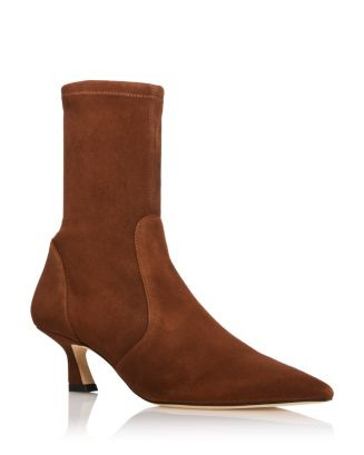 Stuart Weitzman Women's Vinnie 50 Leather Booties  | Bloomingdale's Shoes | Bloomingdale's (US)